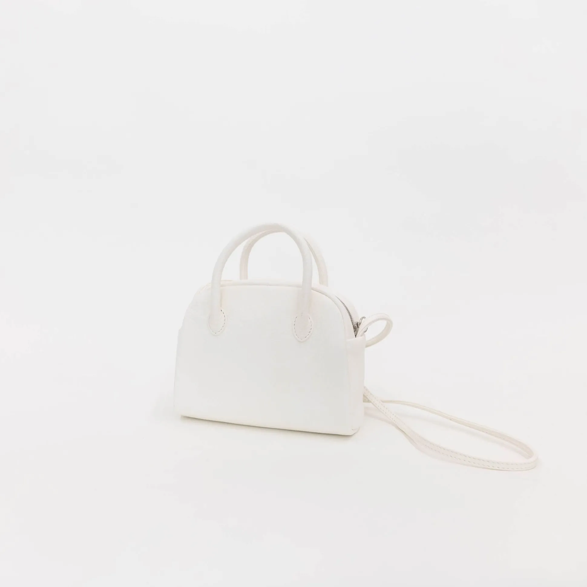 Aeta Deer Leather Boston Mini Shoulder Bag Da39