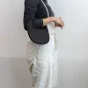 Aeta Deer Leather Round One Shoulder Bag Small Da58