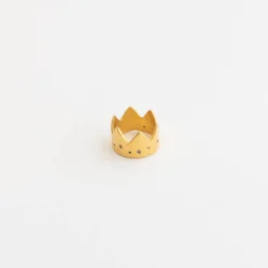 Black Barc 'Crown Band' Ring With Gemstones