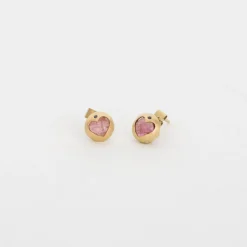 Black Barc 'Heart' Stud Earrings No. 14