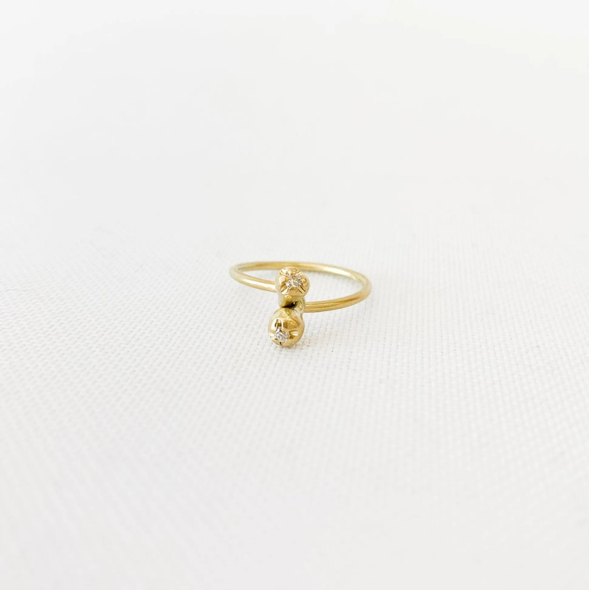 Black Barc 'Ren' Ring With Diamonds - Special Order