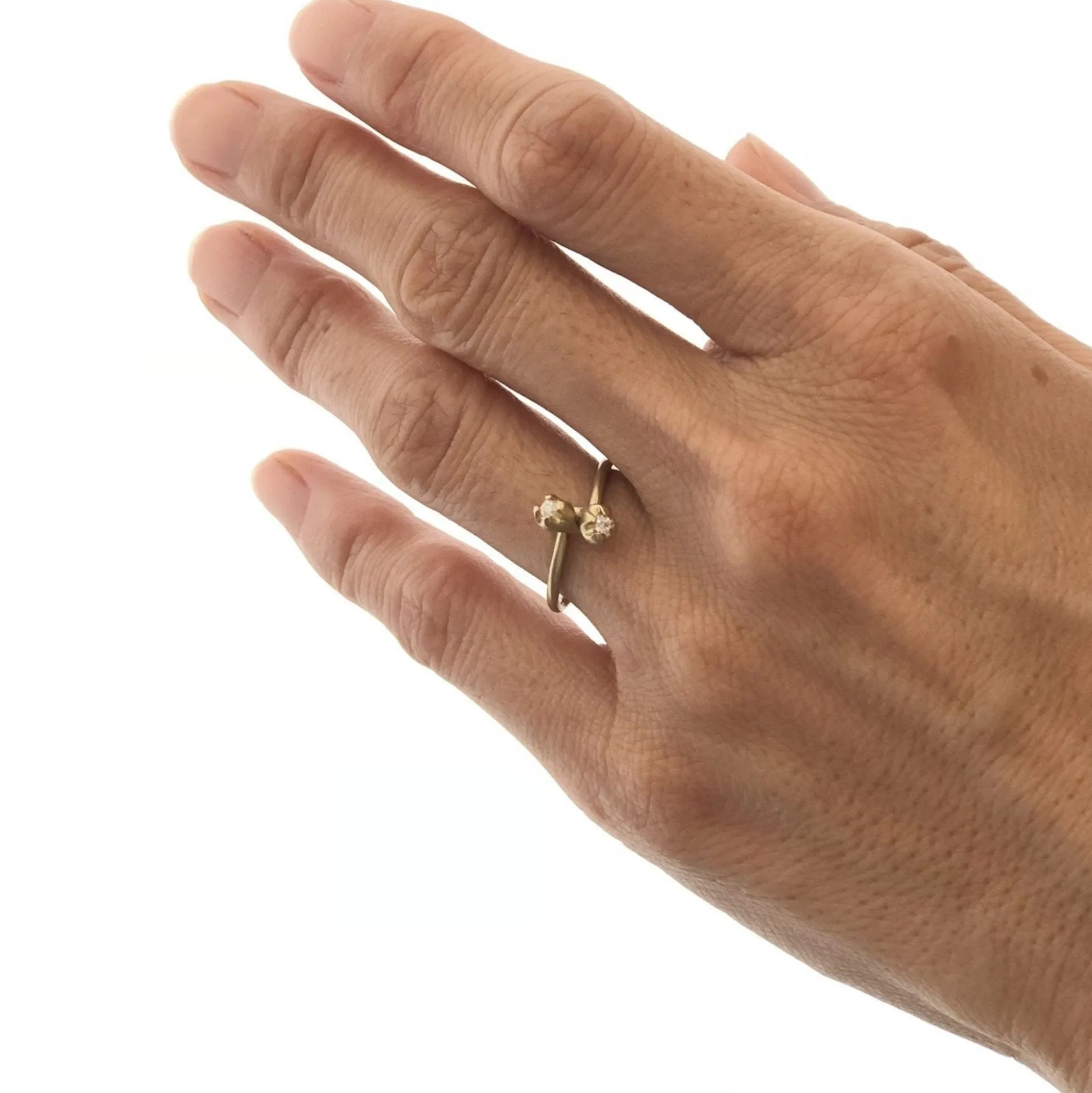 Black Barc 'Ren' Ring With Diamonds - Special Order