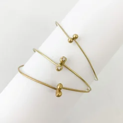 Black Barc 'Ren' Thin Bracelet