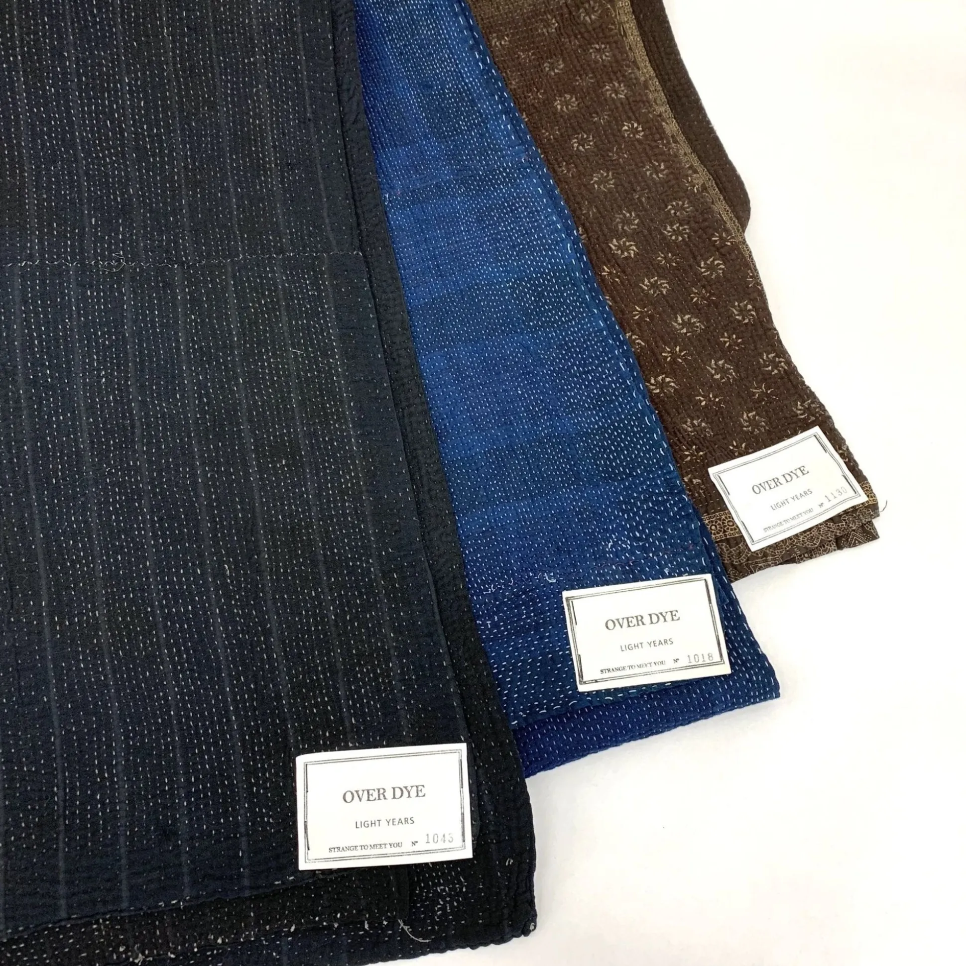 Black Over Dye Blankets: Mud + Sharimbai + Indigo