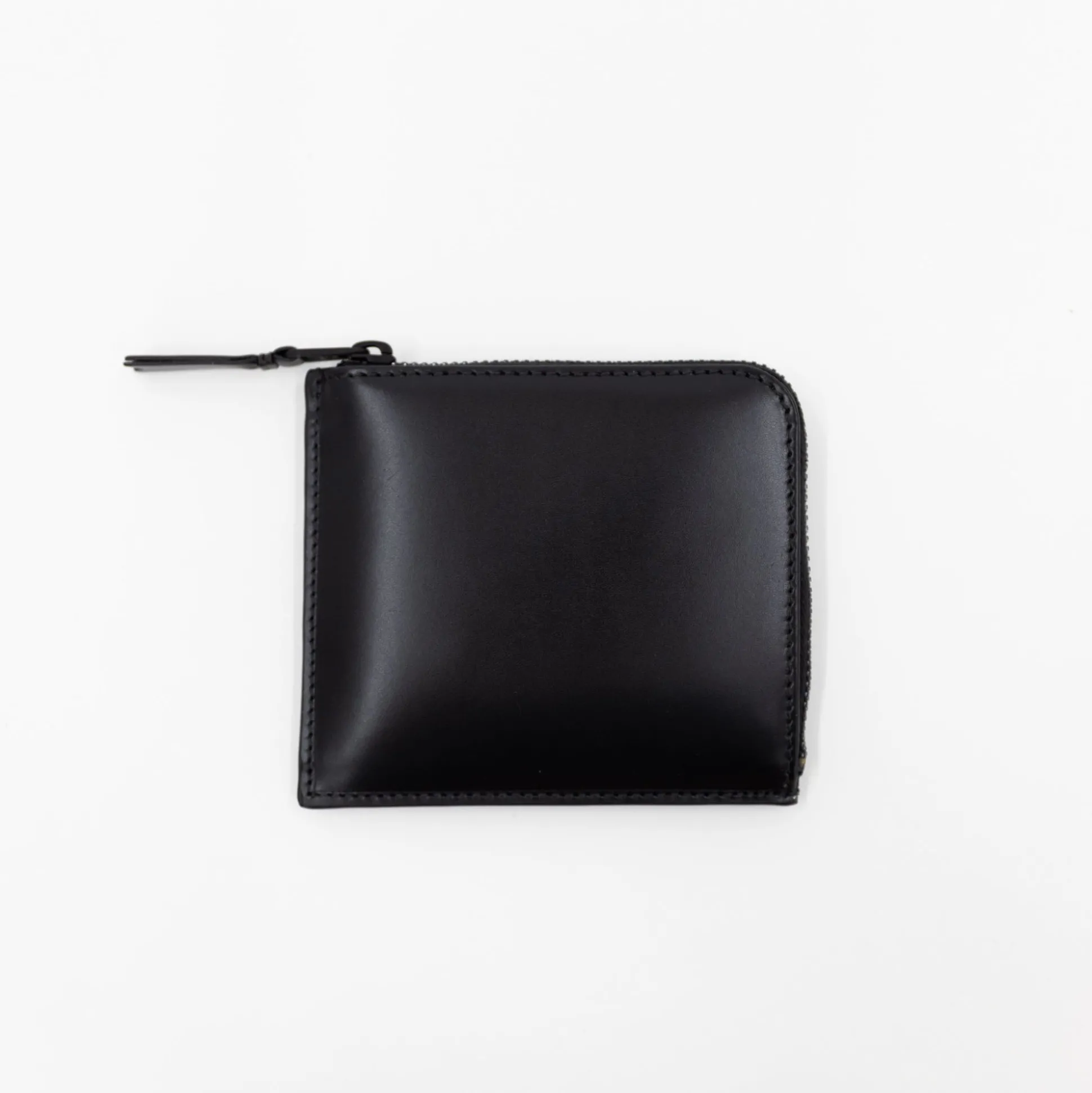 Cdg Zip-Around Very Black Wallet