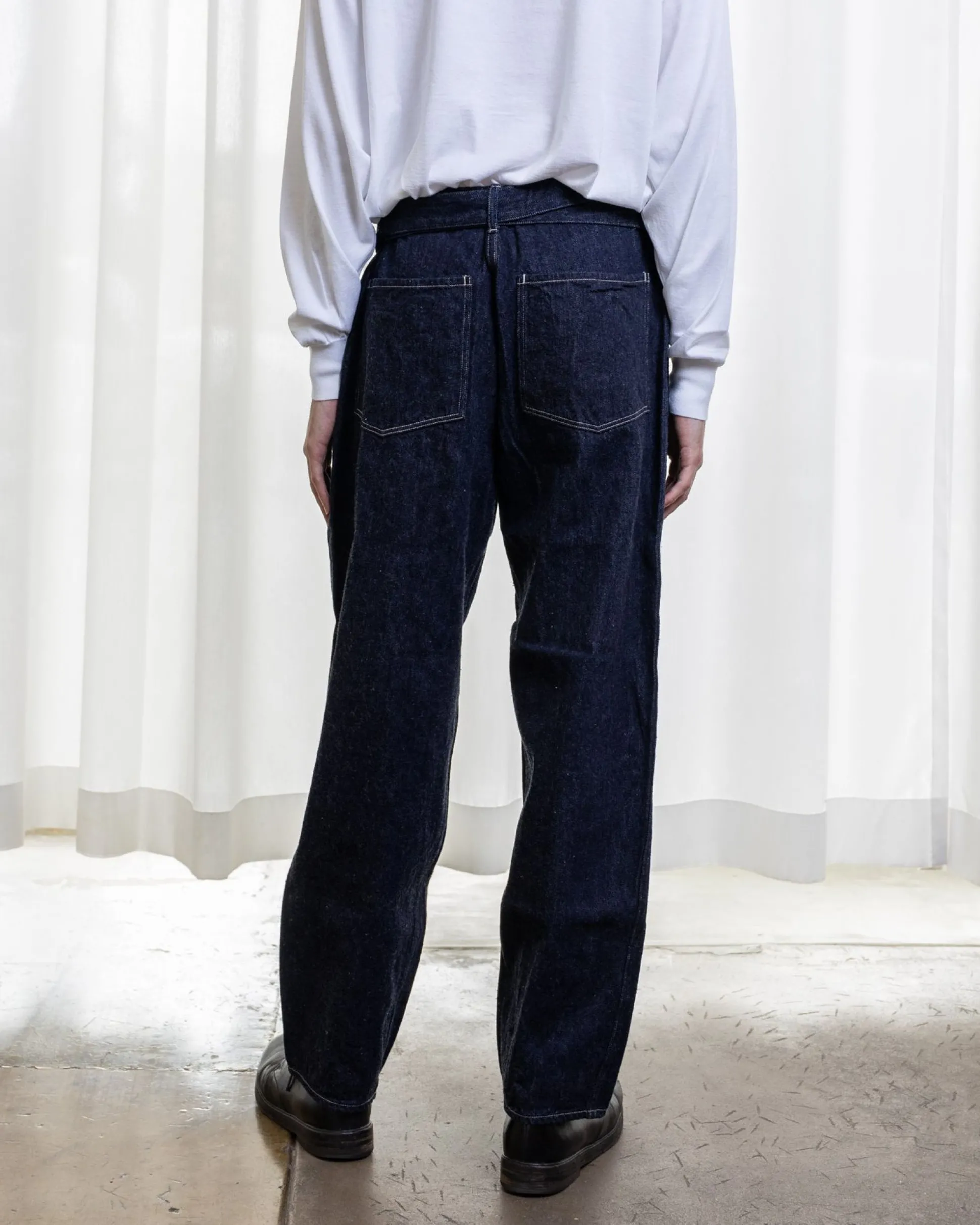 Comoli Denim Belted Pt X01-03001