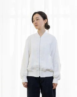 Comoli Linen Double Cloth Zip Blouson X01-01023