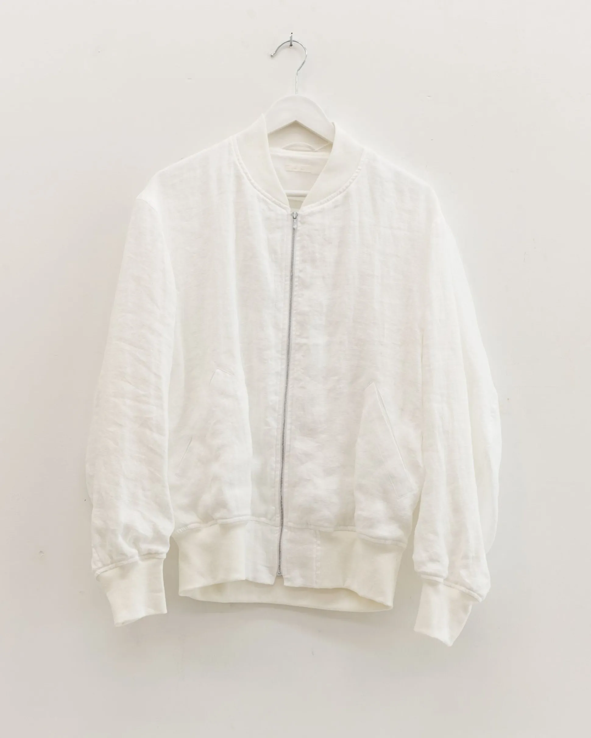 Comoli Linen Double Cloth Zip Blouson X01-01023