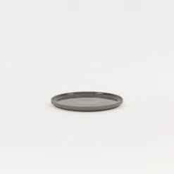 Hdg103 - Plate / Lid Dark Gray O 7.3/8"