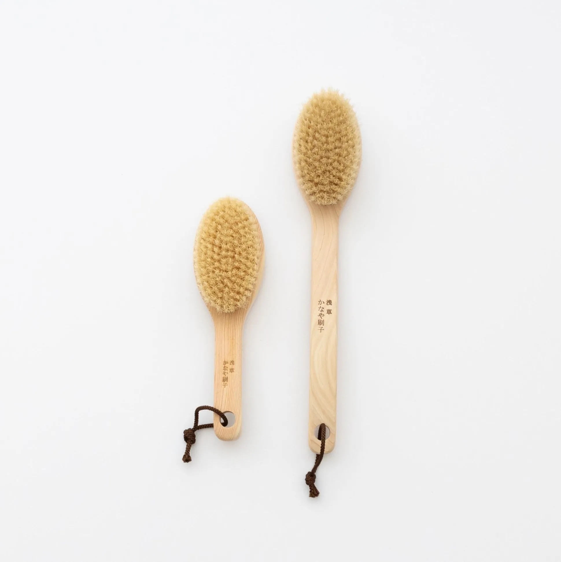Hinoki Handle Hog Hair Body Brush