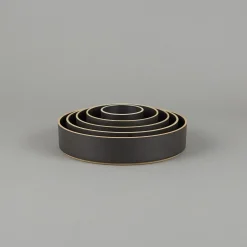 Hpb010 - Bowl Black O 8.5/8"