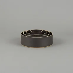 Hpb013 - Bowl Tall Black O 3.3/8"