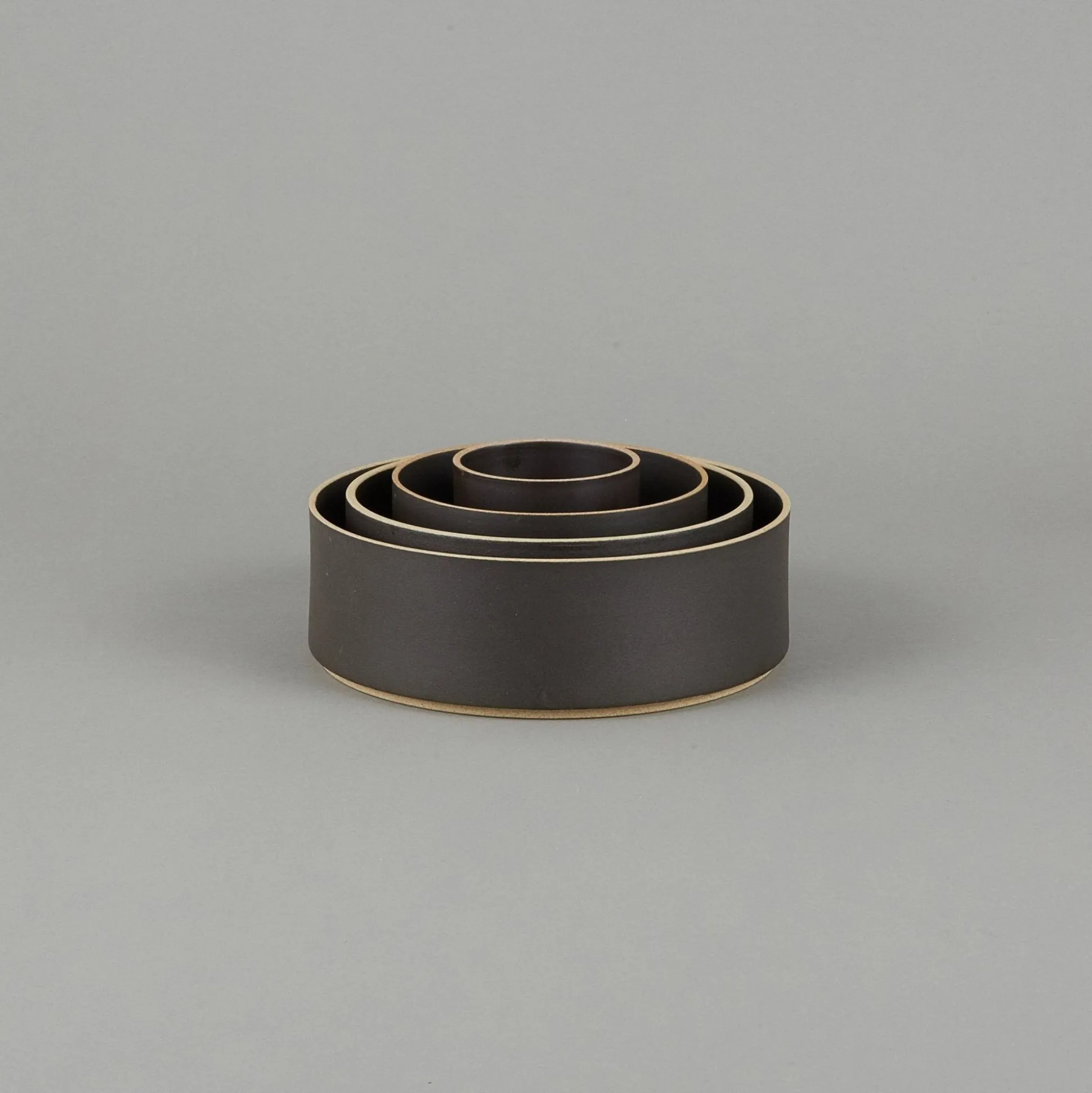 Hpb016 - Bowl Tall Black O 8.5/8"
