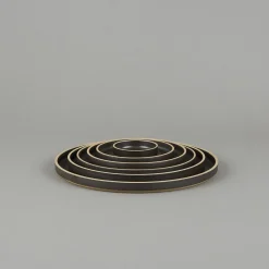 Hpb003 - Plate / Lid Black O 7.3/8"