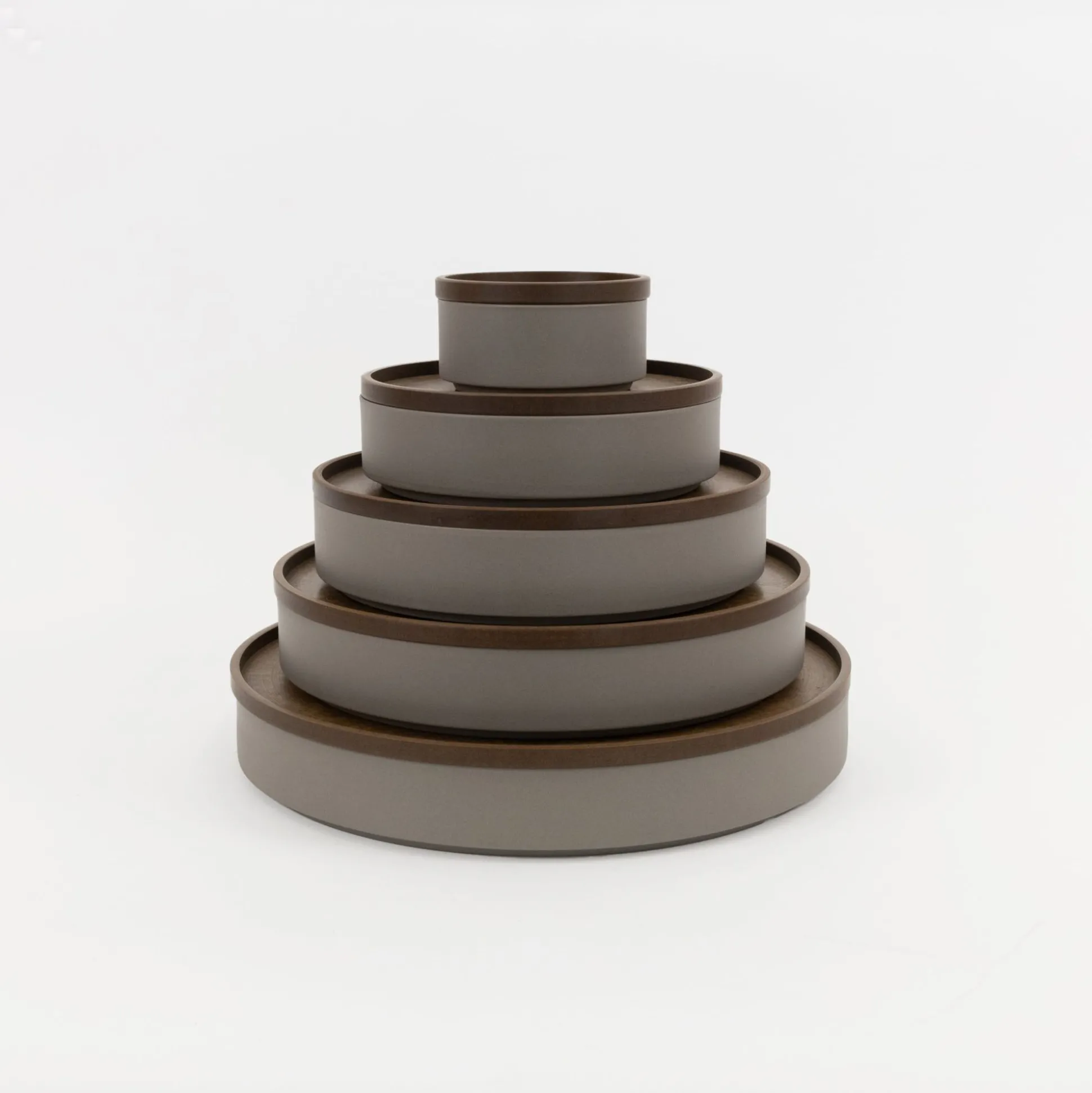 Hrn122 - Tray / Lid Dark Brown O 3.3/8"