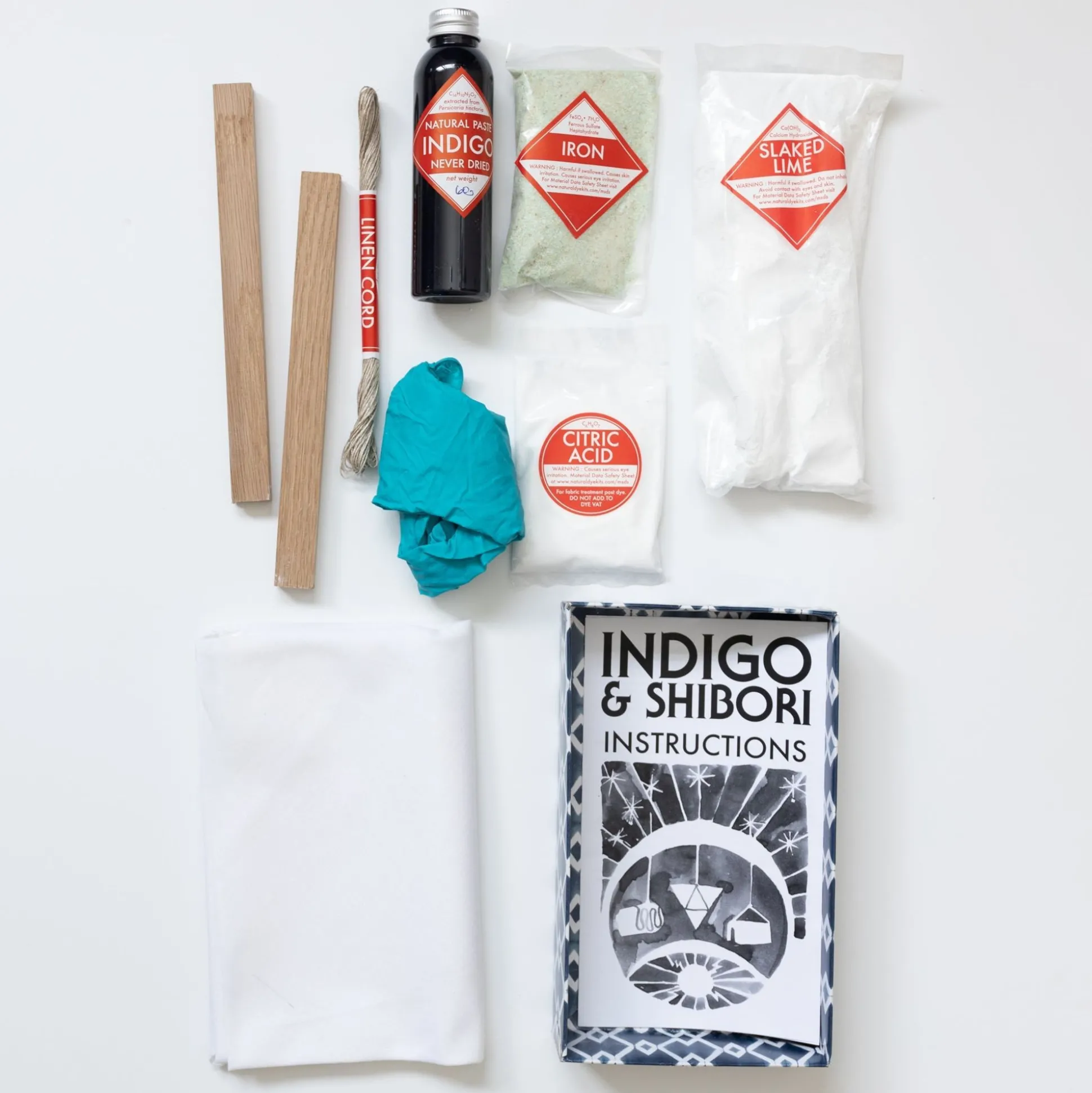 Indigo And Shibori Natural Dye Kit