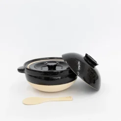 Kamado-San Rice Cooker Donabe Black - 3 Go [Ct-01]
