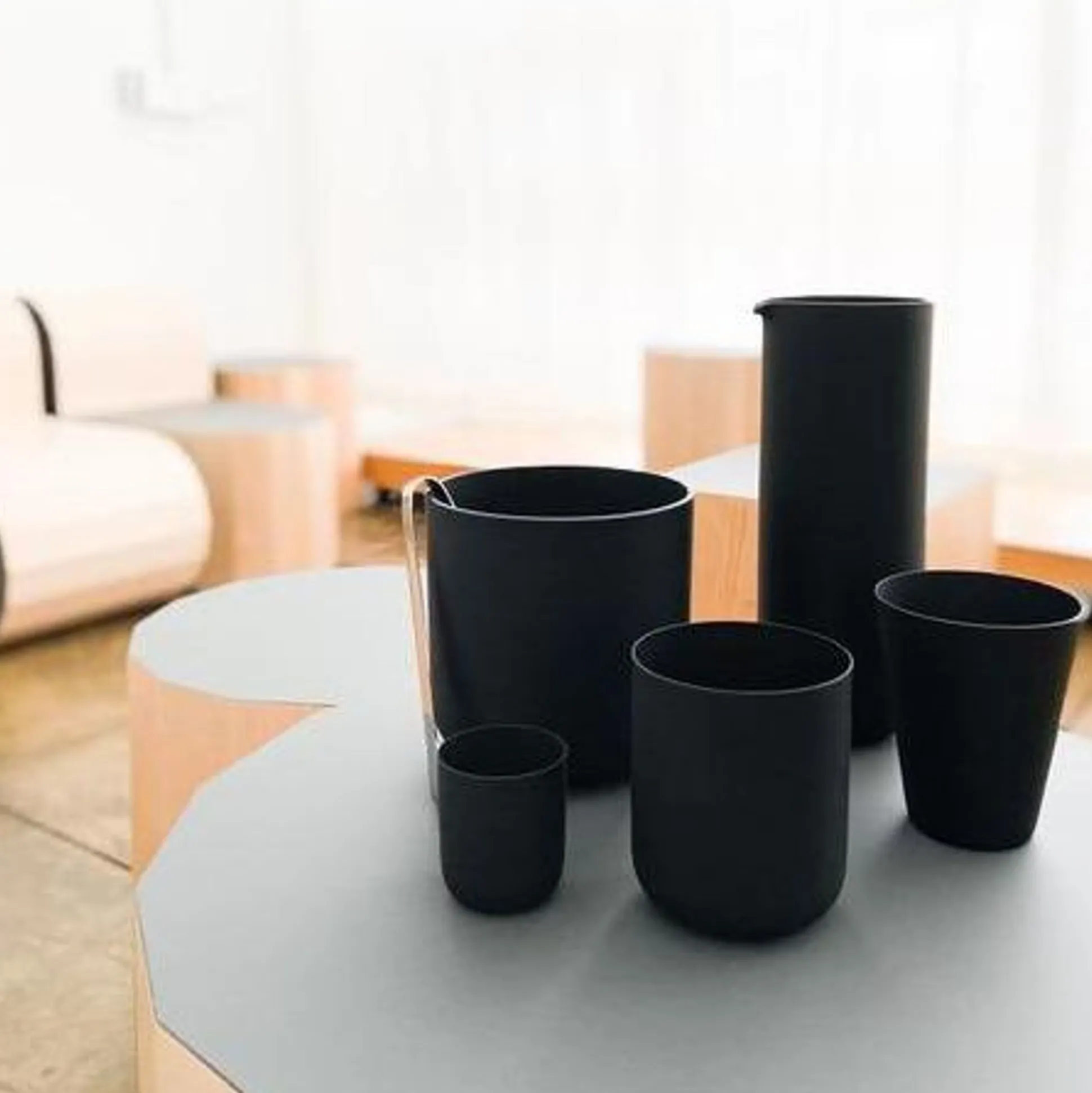 Sugahara Matte Black Sake Glass
