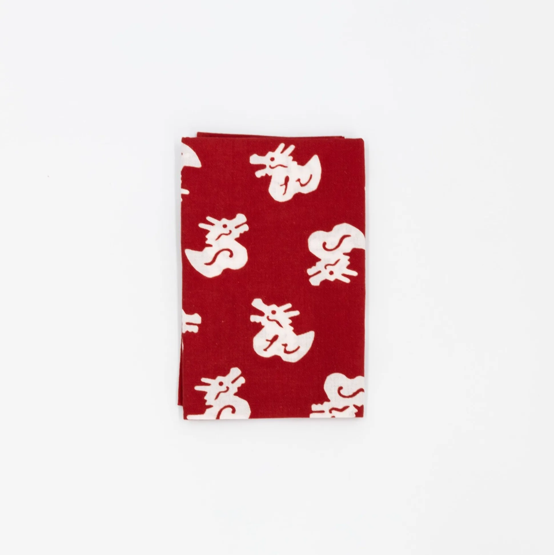 Tenugui - Baby Dragon Red