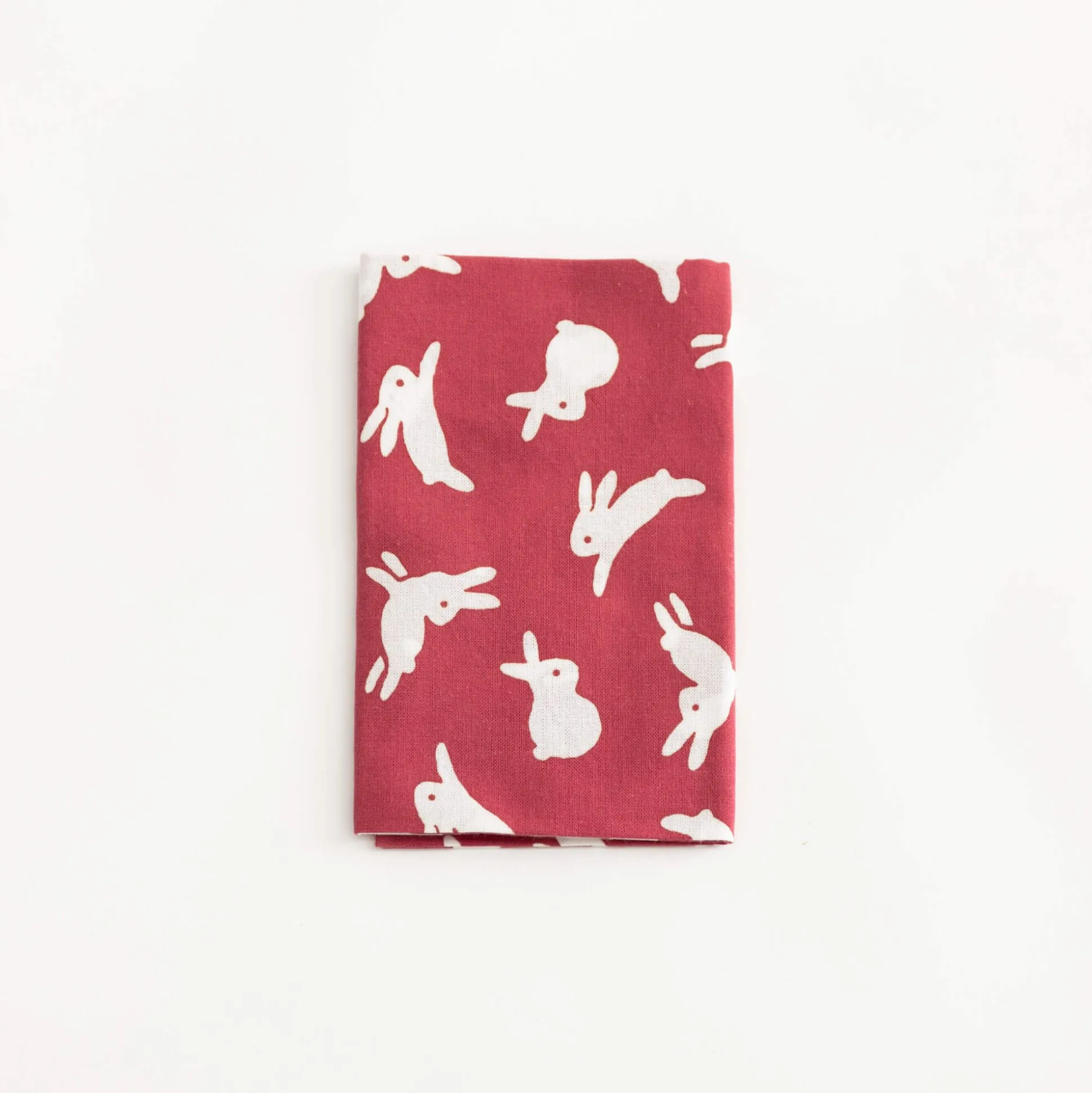 Tenugui - Bunnies On Red