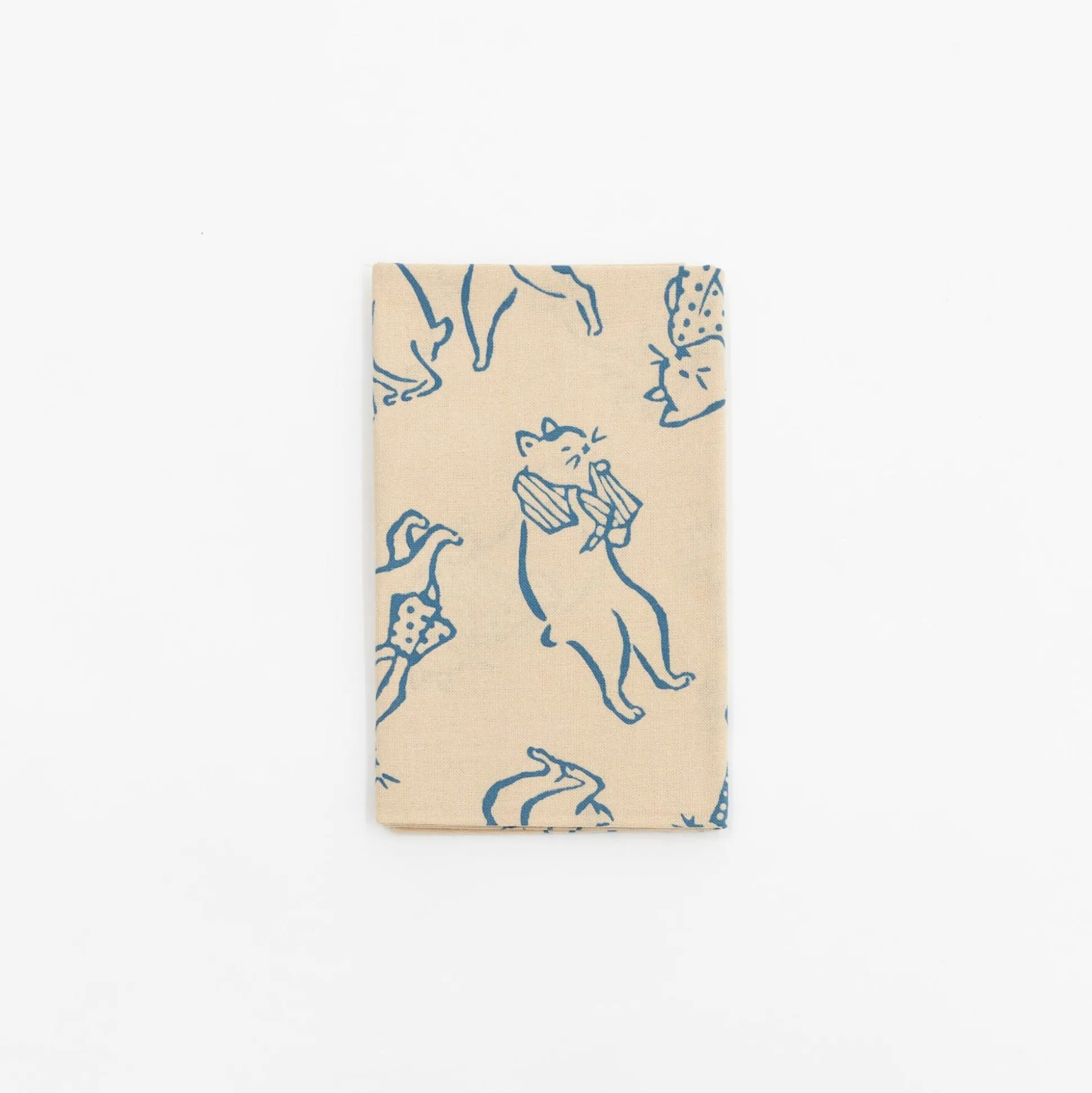 Tenugui - Cats Bathing In Blue