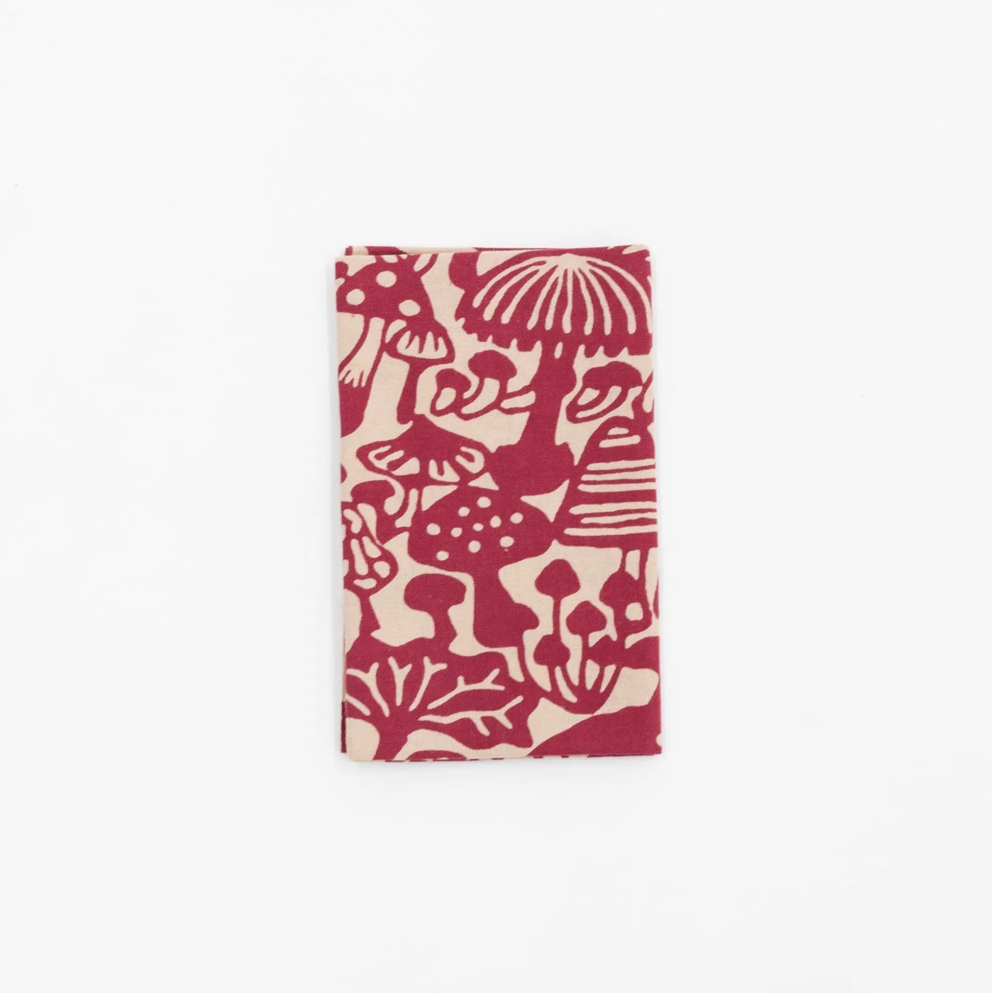 Tenugui - Fuchsia Mushroom