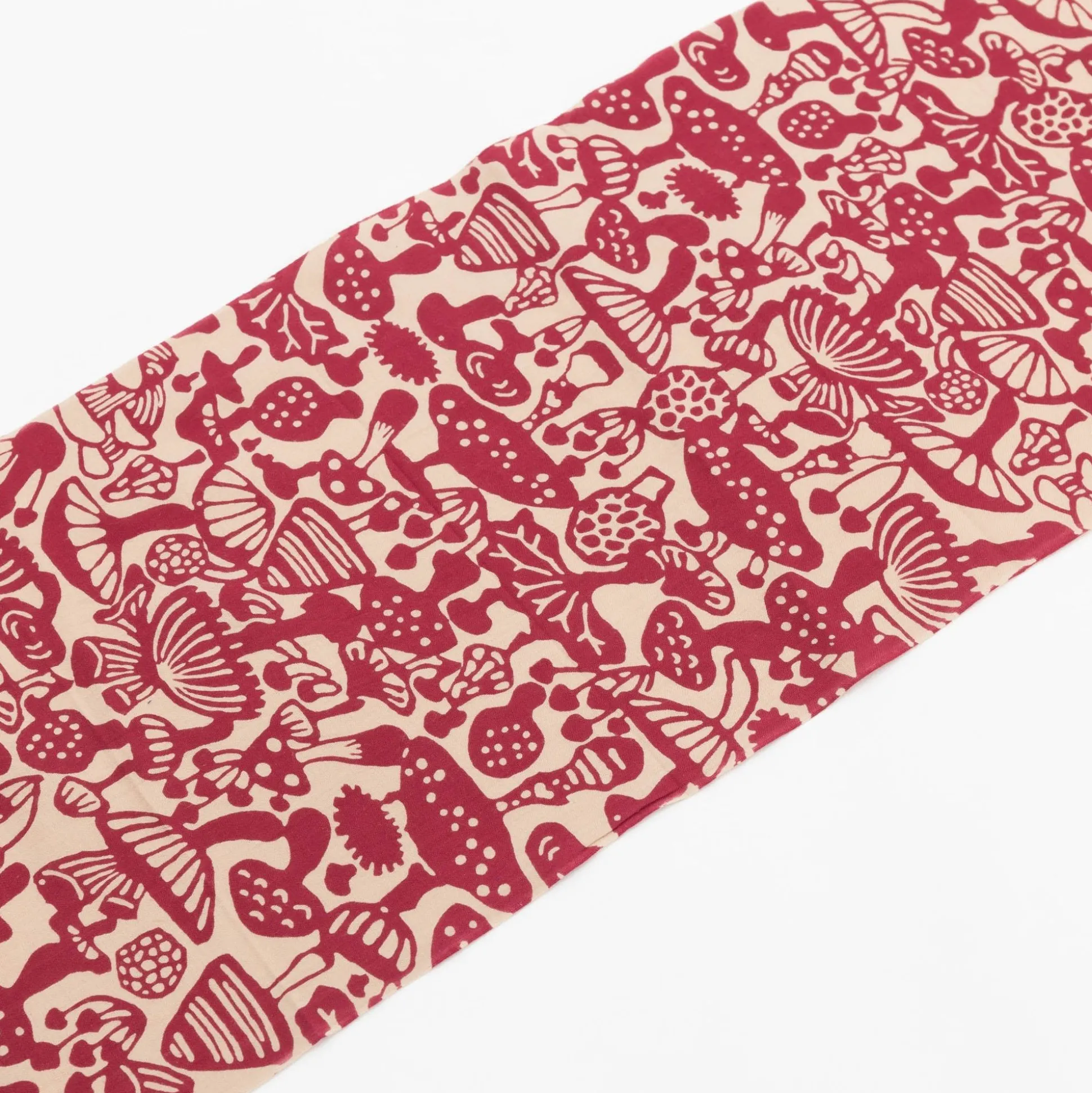 Tenugui - Fuchsia Mushroom