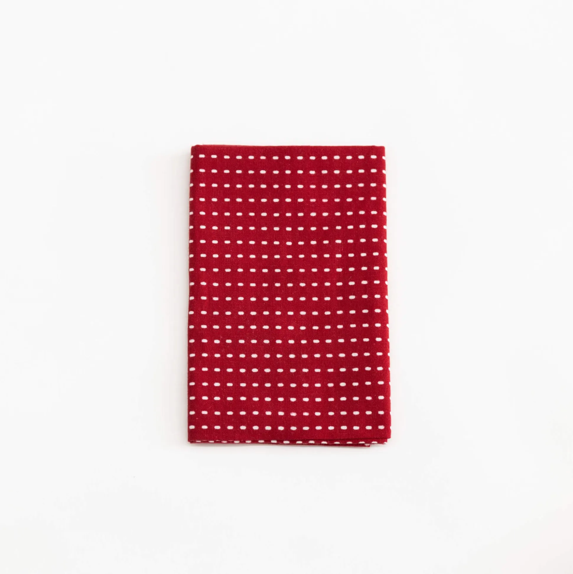 Tenugui - White Dash On Red