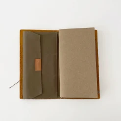 Traveler'S Notebook Cotton Zipper Olive Case